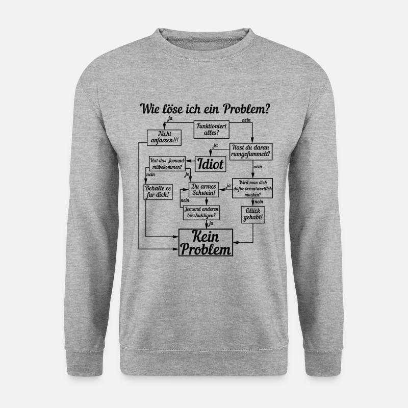 How do I solve a problem? - Unisex Sweatshirt - salt & pepper