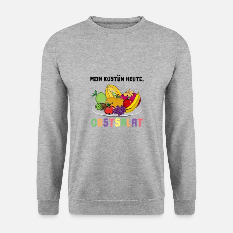 Mein Kostüm Heute Obstsalat - Unisex Pullover - Weißgrau meliert