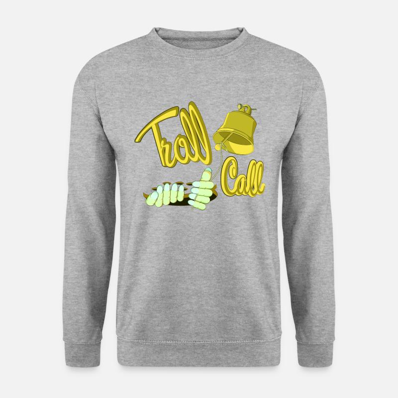 TROLL CALL - Unisex Sweatshirt - salt & pepper