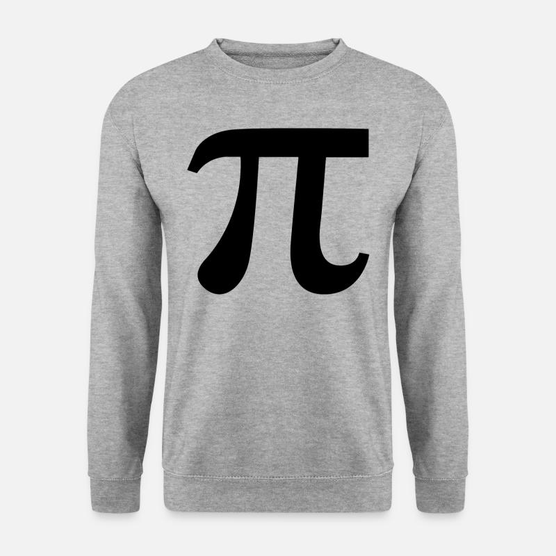 PI SHIRT - Unisex Pullover - Weißgrau meliert
