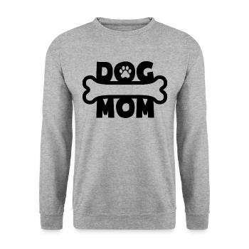 Dog Mom - Dog Owners - Dog Owners - Unisex Sweatshirt - salt & pepper - Front - Alina (178cm) & Michal (187cm)