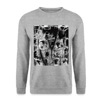 Die Spitze weniger - Unisex Pullover - Weißgrau meliert - Vorne - Alina (178cm) & Michal (187cm)