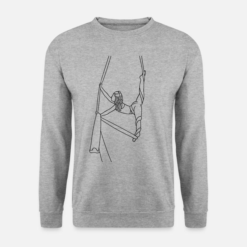 Aerial Silk Spagat - Unisex Pullover - Weißgrau meliert