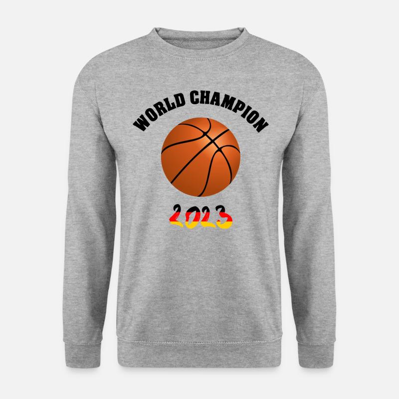 Basketball Weltmeister 2023 - Unisex Pullover - Weißgrau meliert