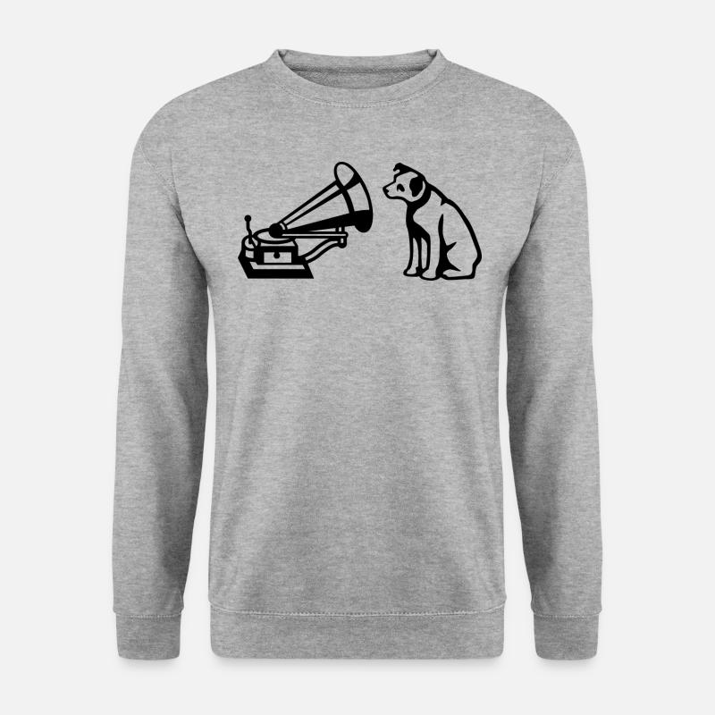 His Master´s Voice Logo Black - Unisex Sweatshirt - salt & pepper