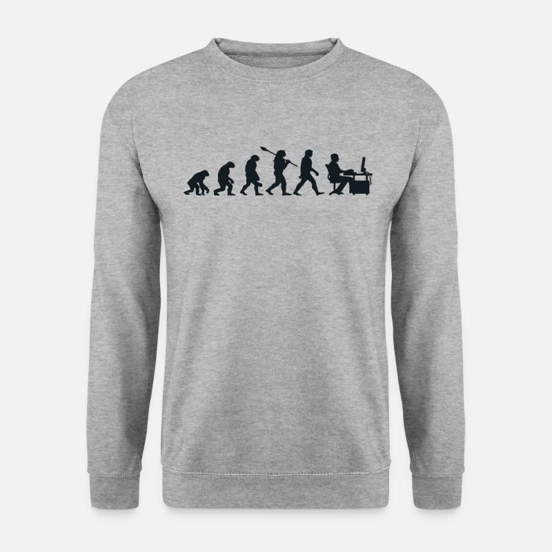 Darwin Evolution for Geeks 💻 - Unisex Sweatshirt - salt & pepper