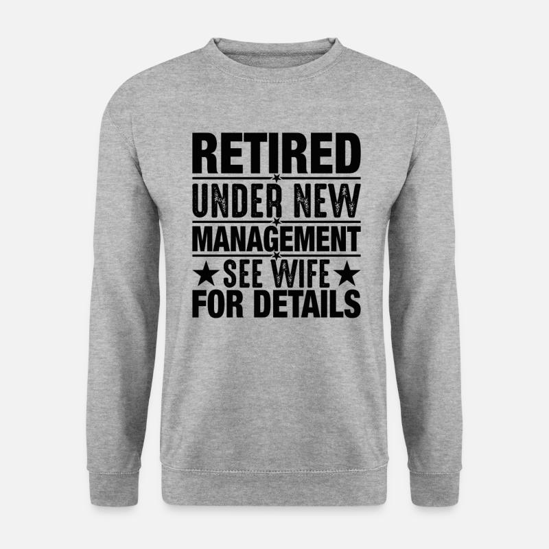 Pensionierung unter neuer Leitung - Unisex Pullover - Weißgrau meliert