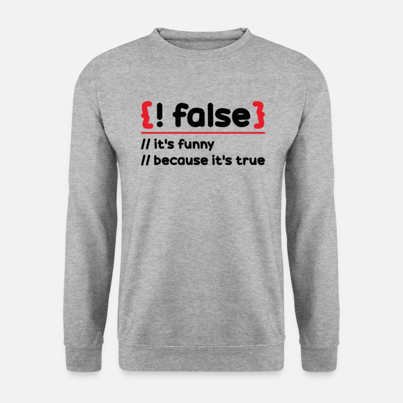 Programmer Programming Software Coding Encoder - Unisex Sweatshirt - salt & pepper