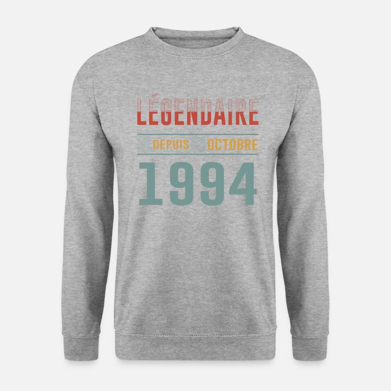 Legendary since October 1994 Anniversary - Unisex Sweatshirt - salt & pepper