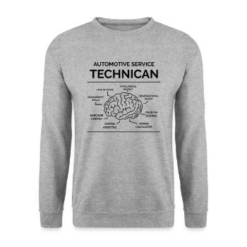 Technicien mécanicien automobile - Sweat-shirt Unisexe - gris chiné - Devant - Alina (178cm) & Michal (187cm)