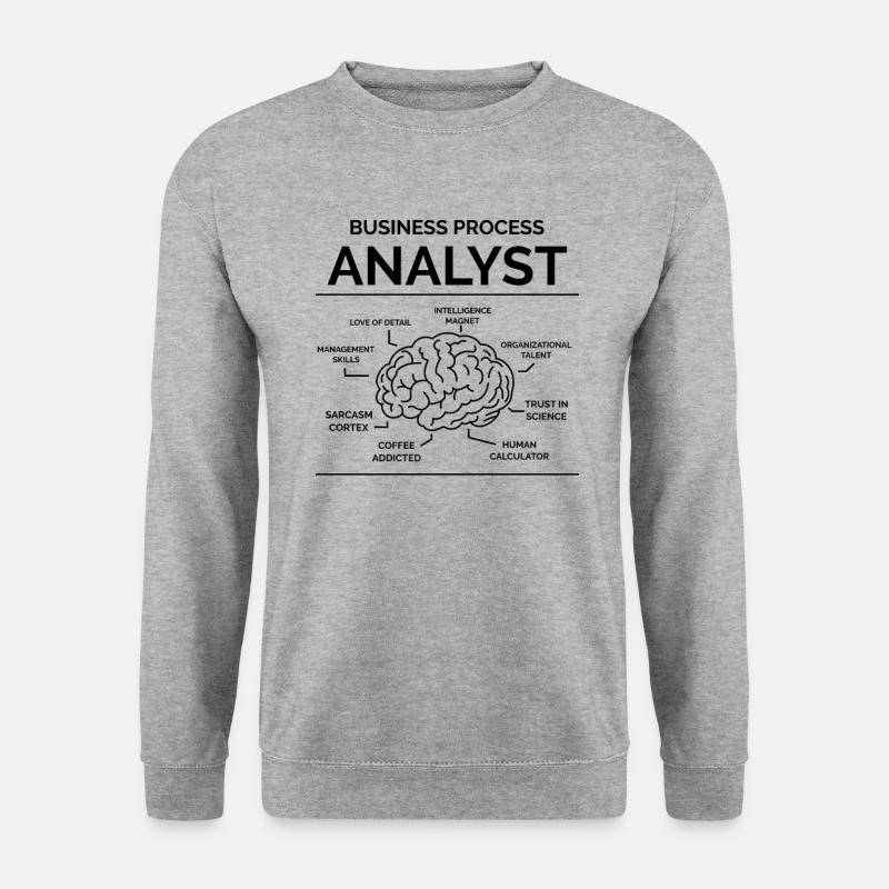 Analyste des processus d’affaires - Sweat-shirt Unisexe - gris chiné