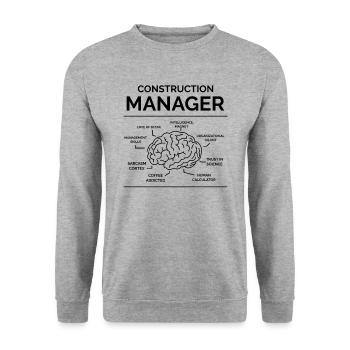 Responsable du site - Sweat-shirt Unisexe - gris chiné - Devant - Alina (178cm) & Michal (187cm)