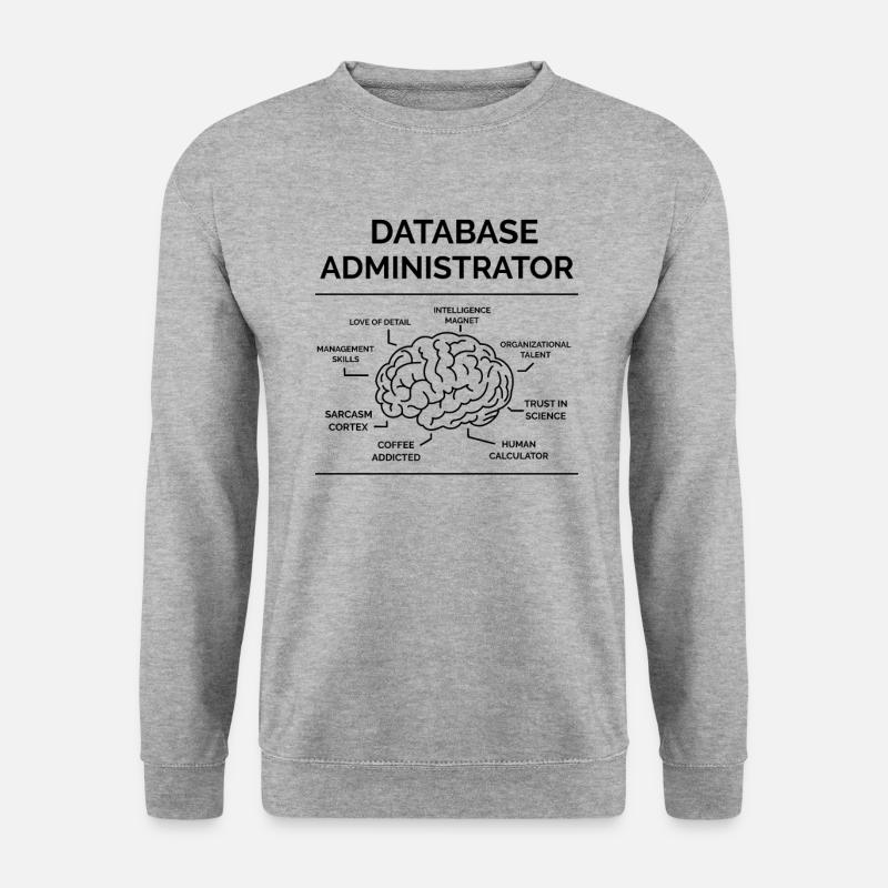 Datenbank Administrator - Unisex Pullover - Weißgrau meliert