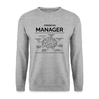 Directeur financier - Sweat-shirt Unisexe - gris chiné - Devant - Alina (178cm) & Michal (187cm)