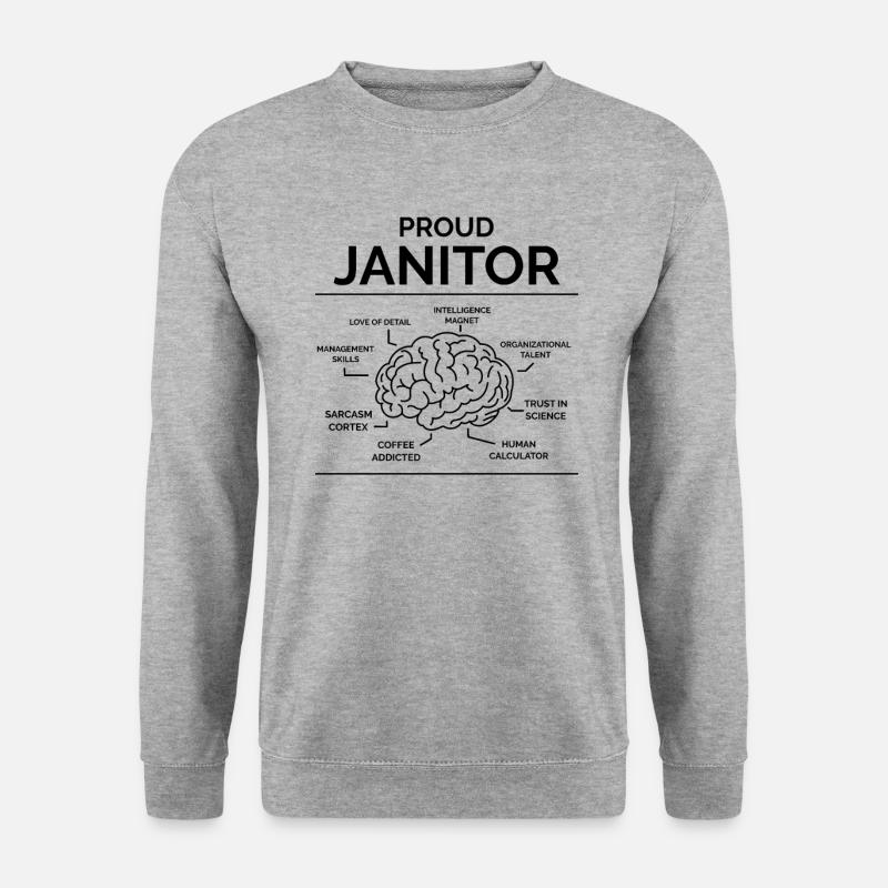 Hausmeister - Unisex Pullover - Weißgrau meliert