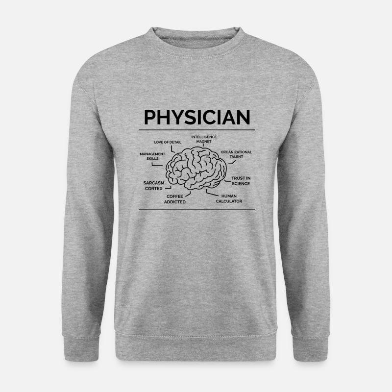 Arzt - Unisex Pullover - Weißgrau meliert