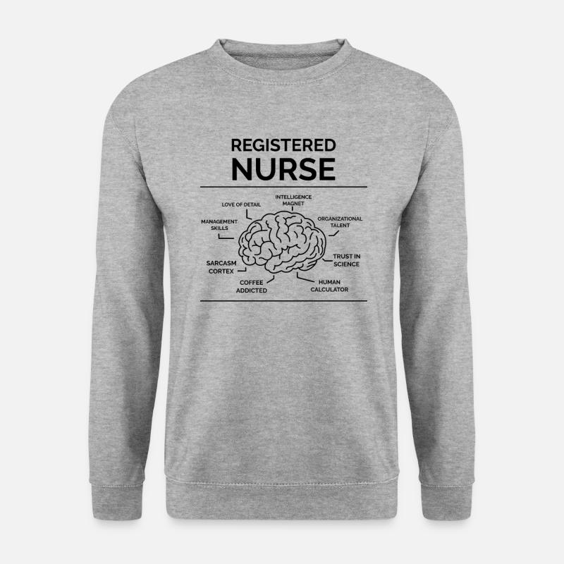 Registrierte Krankenschwester - Unisex Pullover - Weißgrau meliert