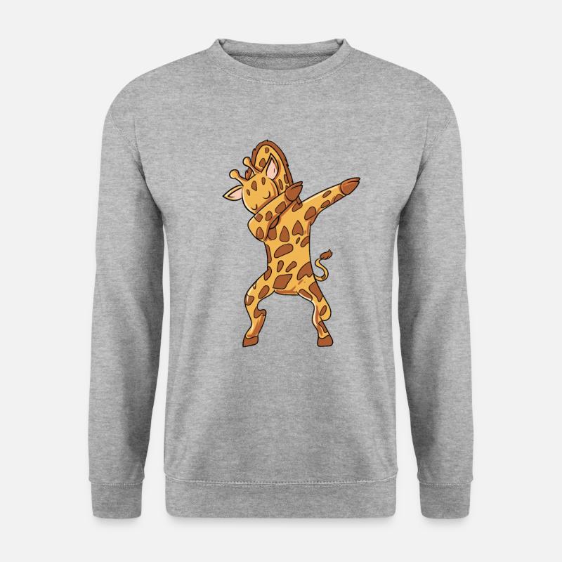 Dabbing Giraffe - Unisex Sweatshirt - salt & pepper