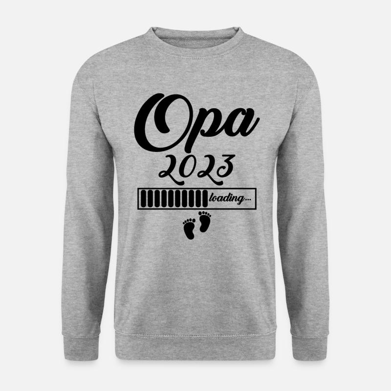 Opa 2023 - Unisex Pullover - Weißgrau meliert