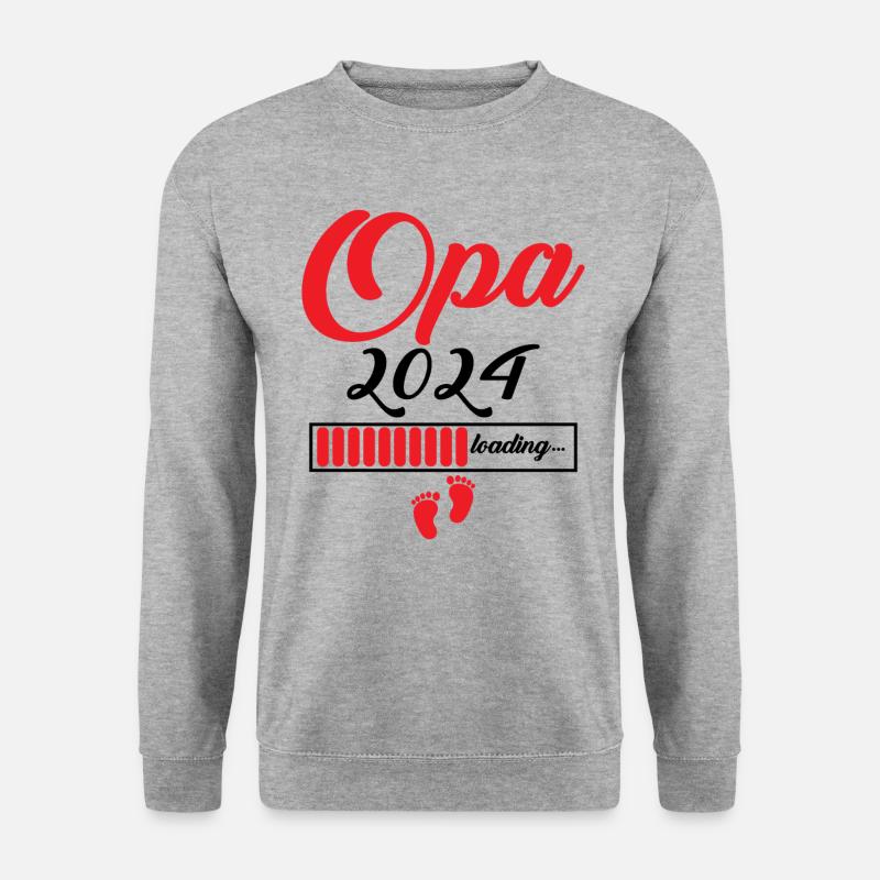 Opa 2024 - Unisex Pullover - Weißgrau meliert