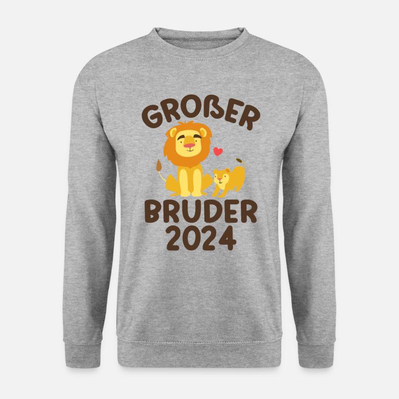 Großer Bruder 2024 - Unisex Pullover - Weißgrau meliert