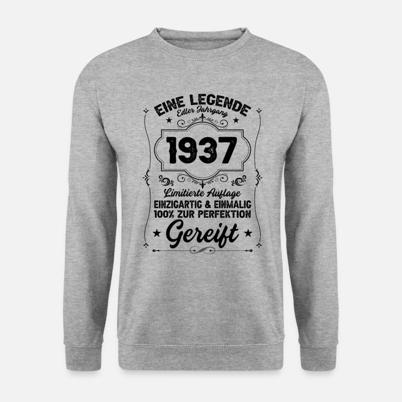 Limited Edition 1937 - Unisex Pullover - Weißgrau meliert