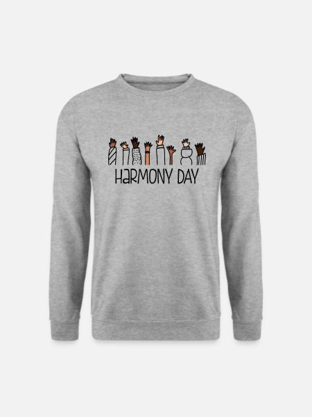 Harmony Day Australien - Nationaler Harmony Day 2023 - Unisex Pullover - Weißgrau meliert