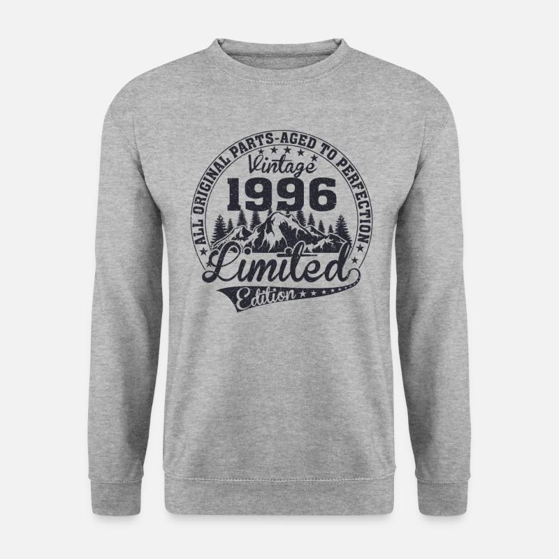 Original 1996 - Unisex Pullover - Weißgrau meliert