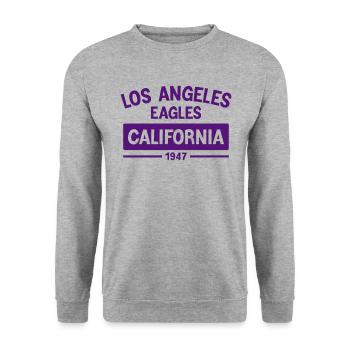 Los Angeles, California - Unisex Sweatshirt - salt & pepper - Front - Alina (178cm) & Michal (187cm)