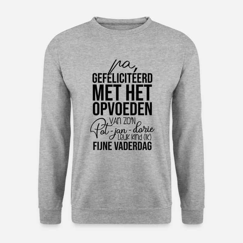 Vaderdagcadeau - Unisex Pullover - Weißgrau meliert