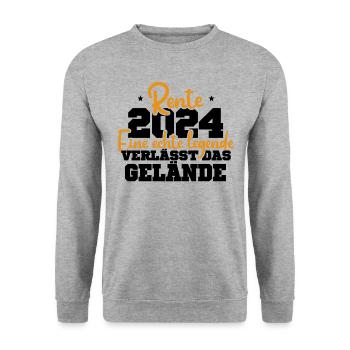 Légende 2024 : Adieu au site - Sweat-shirt Unisexe - gris chiné - Devant - Alina (178cm) & Michal (187cm)