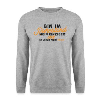 Retraite : c’est la femme qui patronne - Sweat-shirt Unisexe - gris chiné - Devant - Alina (178cm) & Michal (187cm)