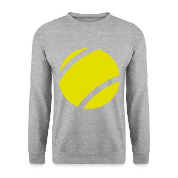 Tennis tennis tennis player tennis lover - Unisex Sweatshirt - salt & pepper - Front - Alina (178cm) & Michal (187cm)