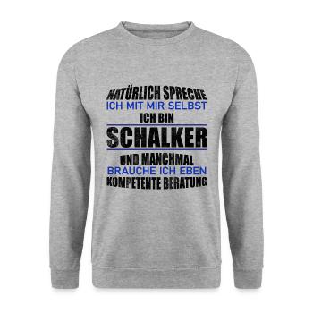 Schalker advice gift idea - Unisex Sweatshirt - salt & pepper - Front - Alina (178cm) & Michal (187cm)