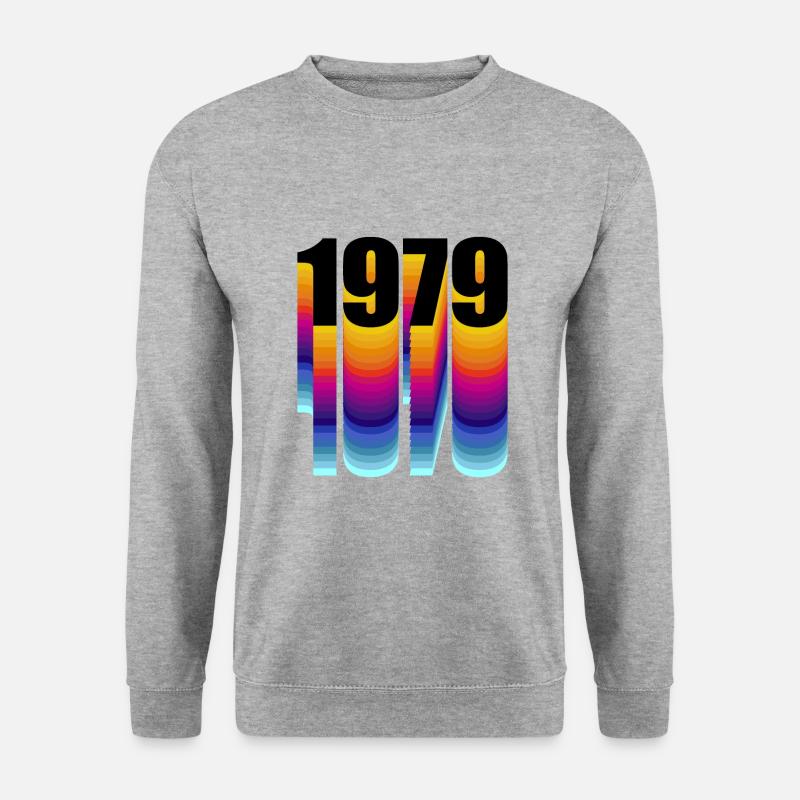 1979 - Unisex Pullover - Weißgrau meliert