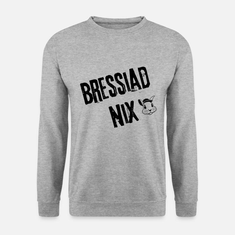 BressiadNix_Style | Redewendung - Unisex Pullover - Weißgrau meliert
