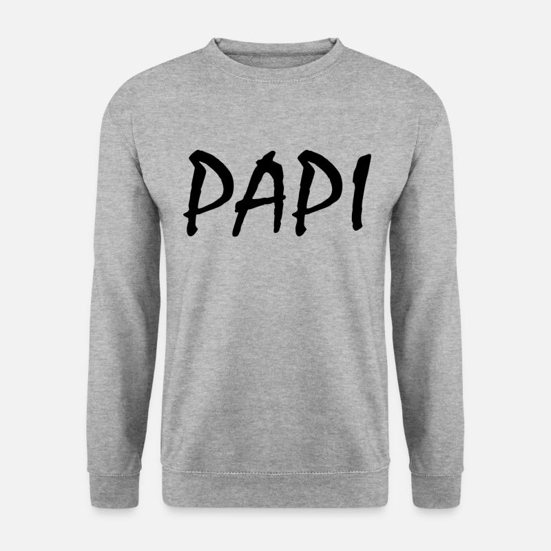 Papi - Sweat-shirt Unisexe - gris chiné