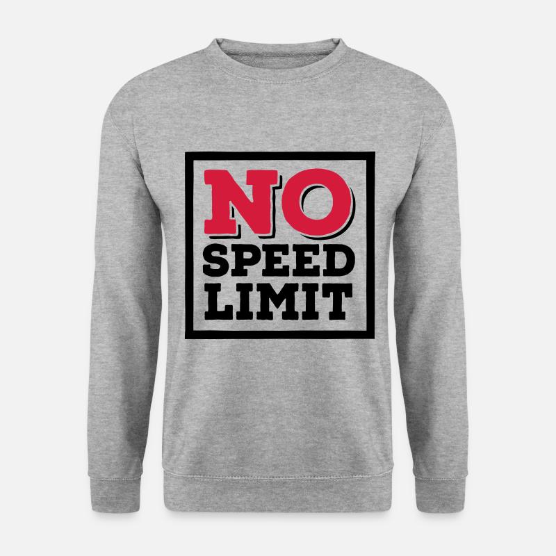 speed - Unisex Pullover - Weißgrau meliert