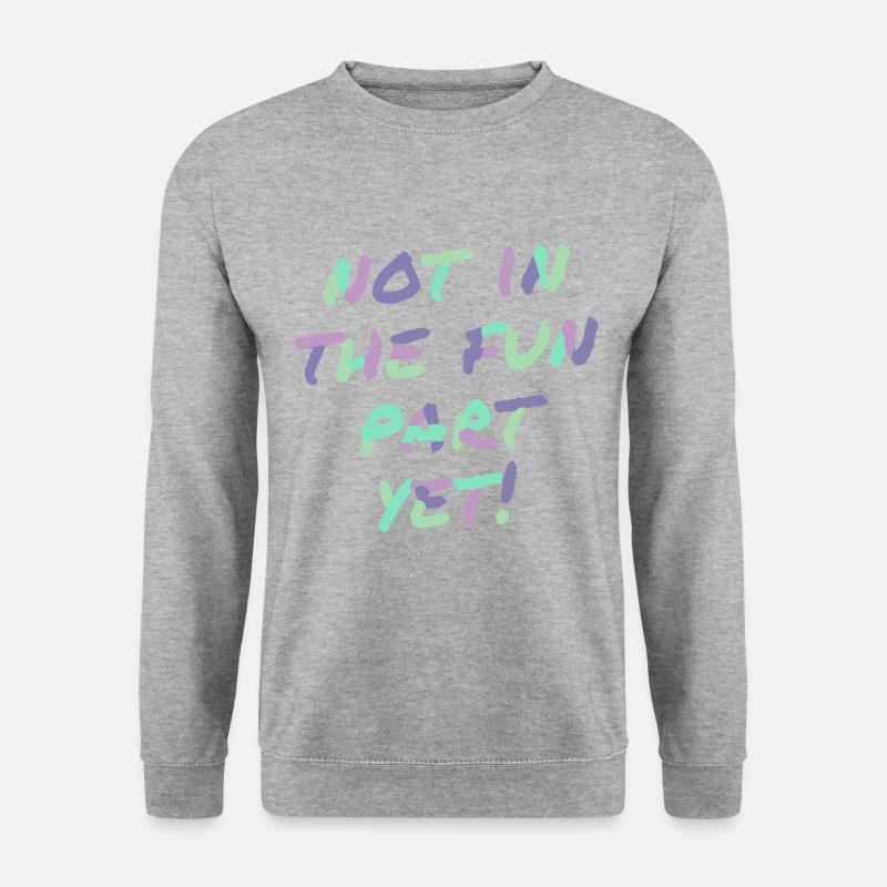 Nicht witzig - Unisex Pullover - Weißgrau meliert