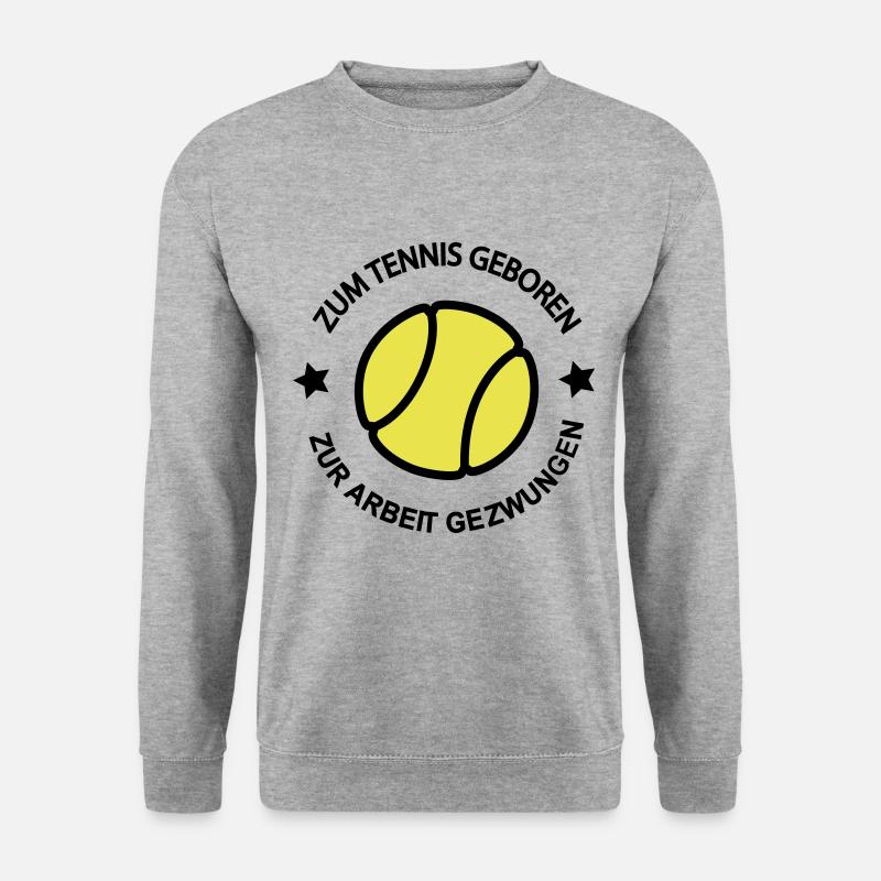 Tennis - Unisex Pullover - Weißgrau meliert
