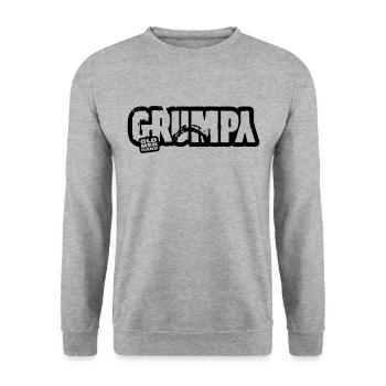 GRUMPY - Sweat-shirt Unisexe - gris chiné - Devant - Alina (178cm) & Michal (187cm)