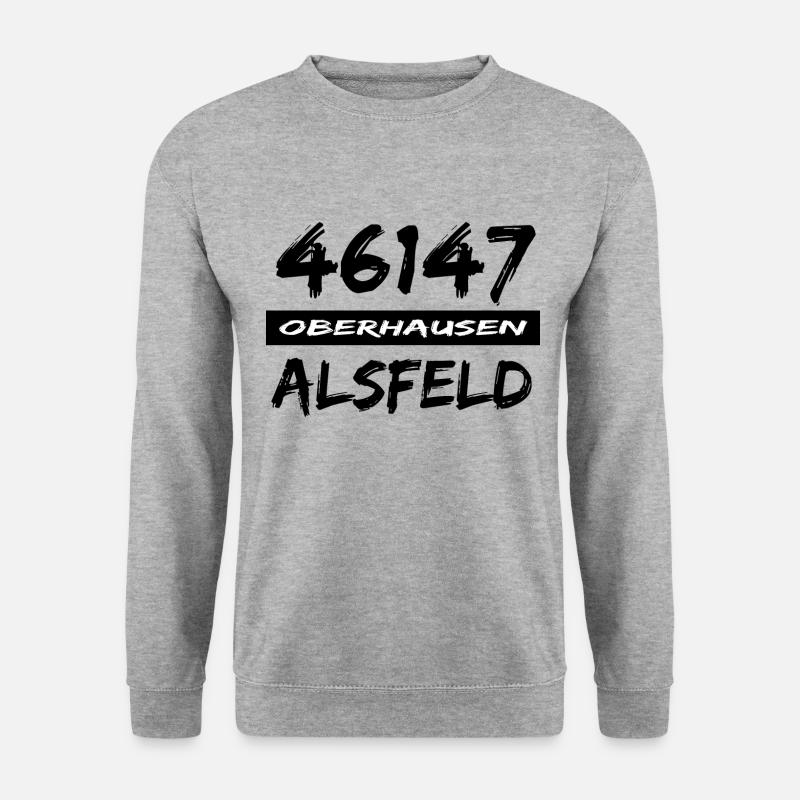 46147 Oberhausen Alsfeld - Unisex Pullover - Weißgrau meliert