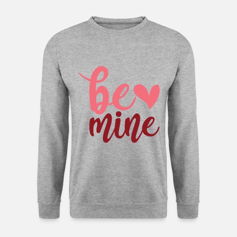 Be Mine - Unisex Pullover - Weißgrau meliert