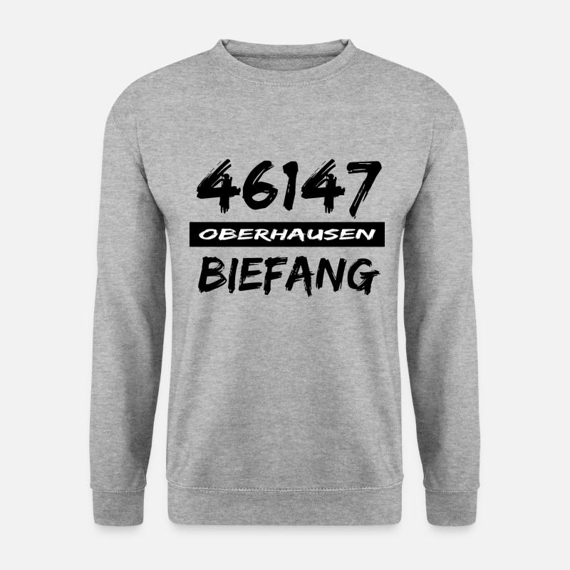 46147 Oberhausen Biefang - Unisex Pullover - Weißgrau meliert