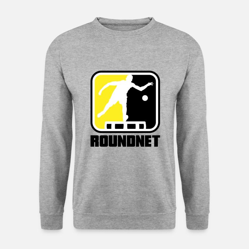 Roundnet Spike Ball Spikeball Fun - Unisex Pullover - Weißgrau meliert