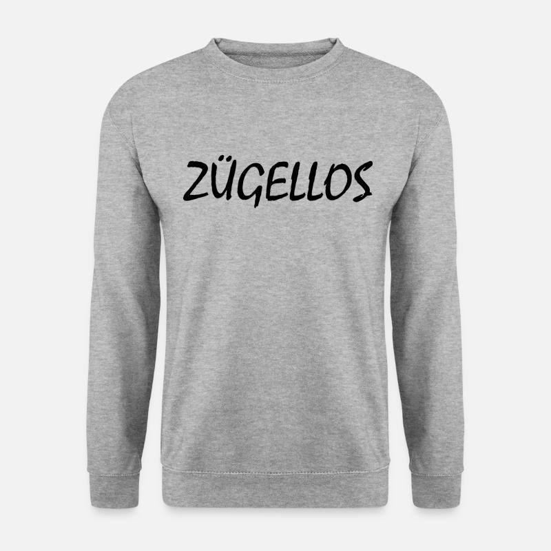 zügellos - Unisex Pullover - Weißgrau meliert