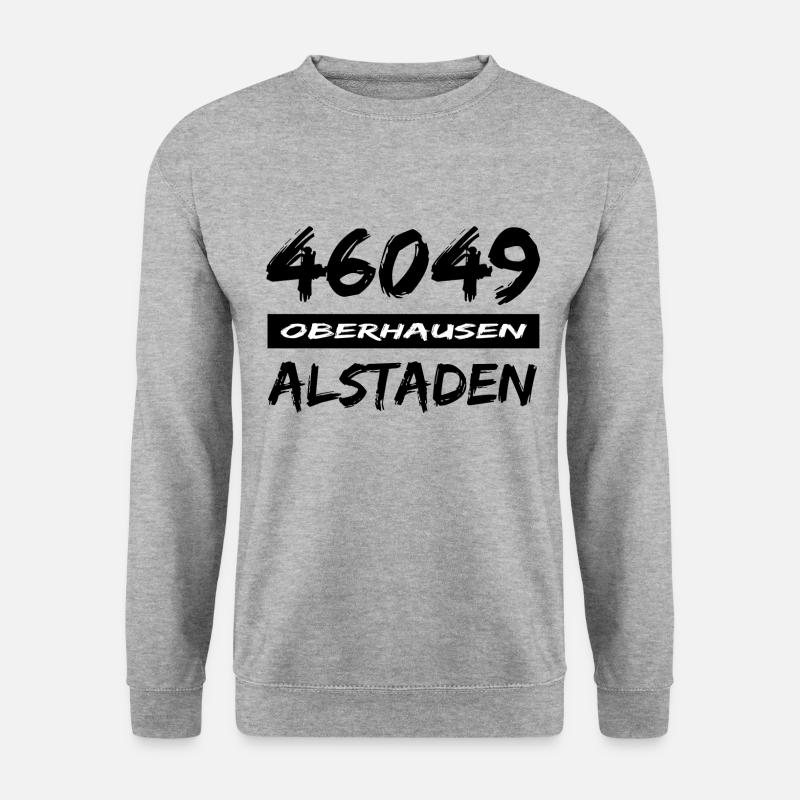 46049 Oberhausen Alstaden - Unisex Pullover - Weißgrau meliert