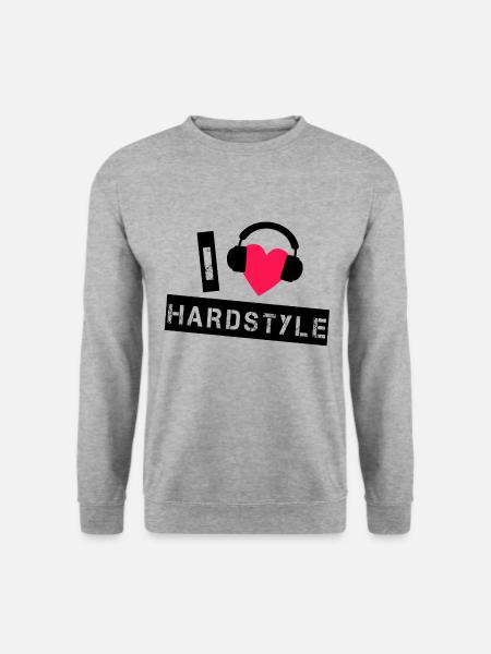 Hardstyle - Unisex Pullover - Weißgrau meliert
