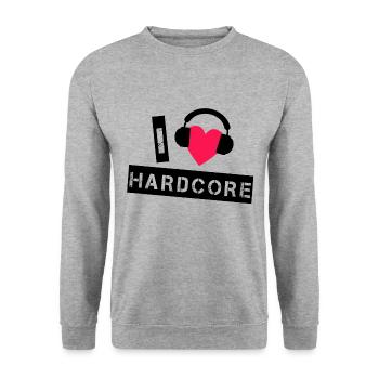 Raver - Unisex Pullover - Weißgrau meliert - Vorne - Alina (178cm) & Michal (187cm)