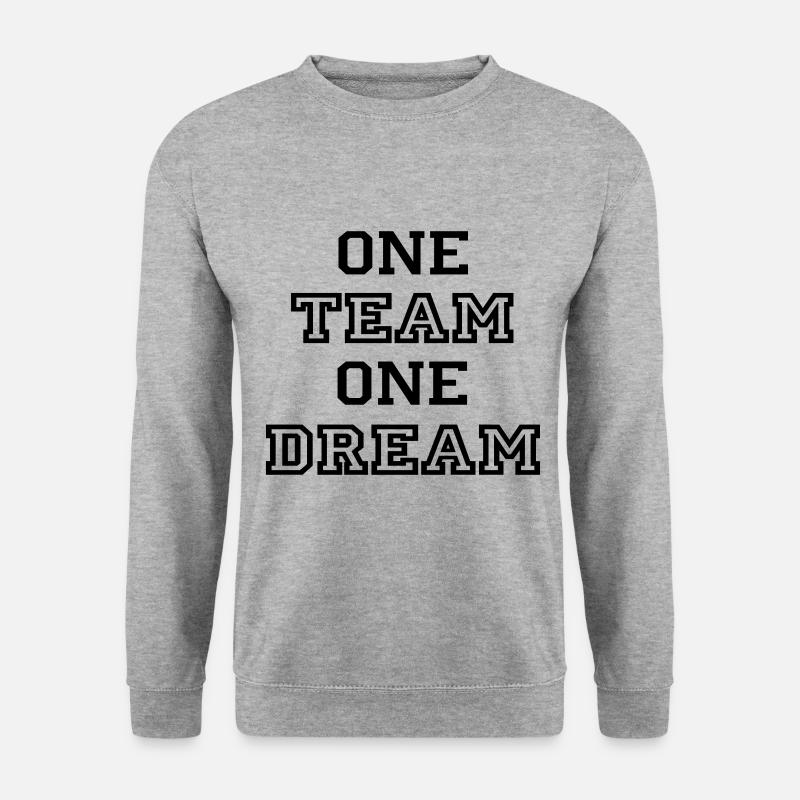 team - Unisex Pullover - Weißgrau meliert